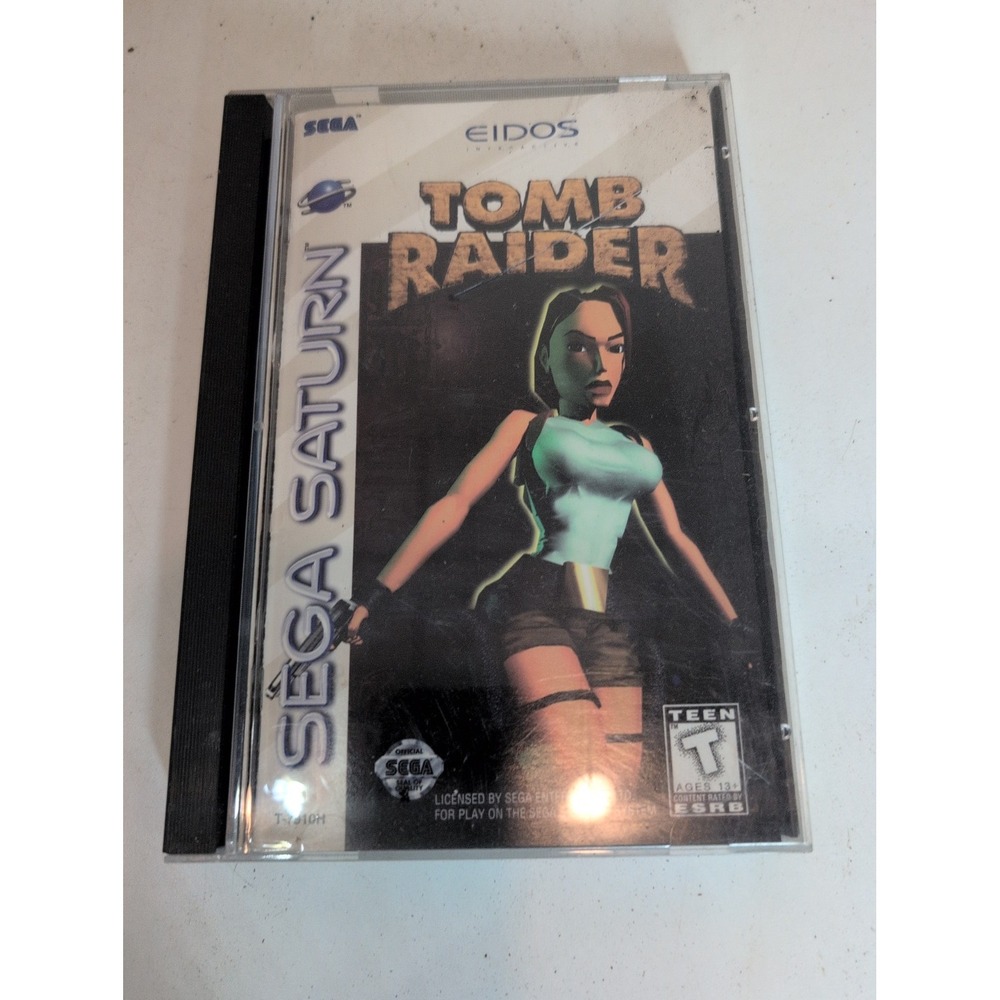 Tomb Raider (Sega Saturn, 1996) Vintage With Manual In Original Case